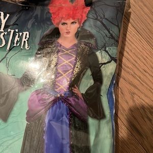 Adult Halloween Hocus Pocus Winifred costume W/WIG